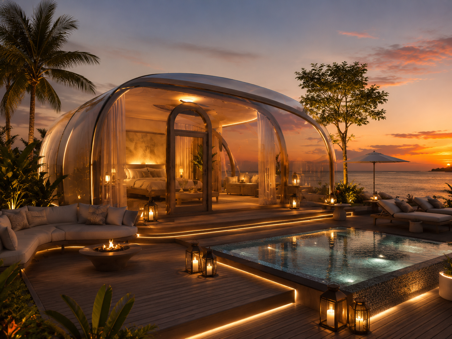 Resort-style Outdoor Setup