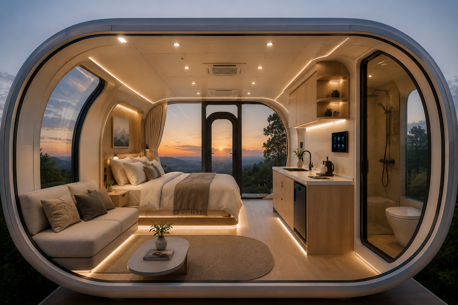 Modern Compact Interior Layout